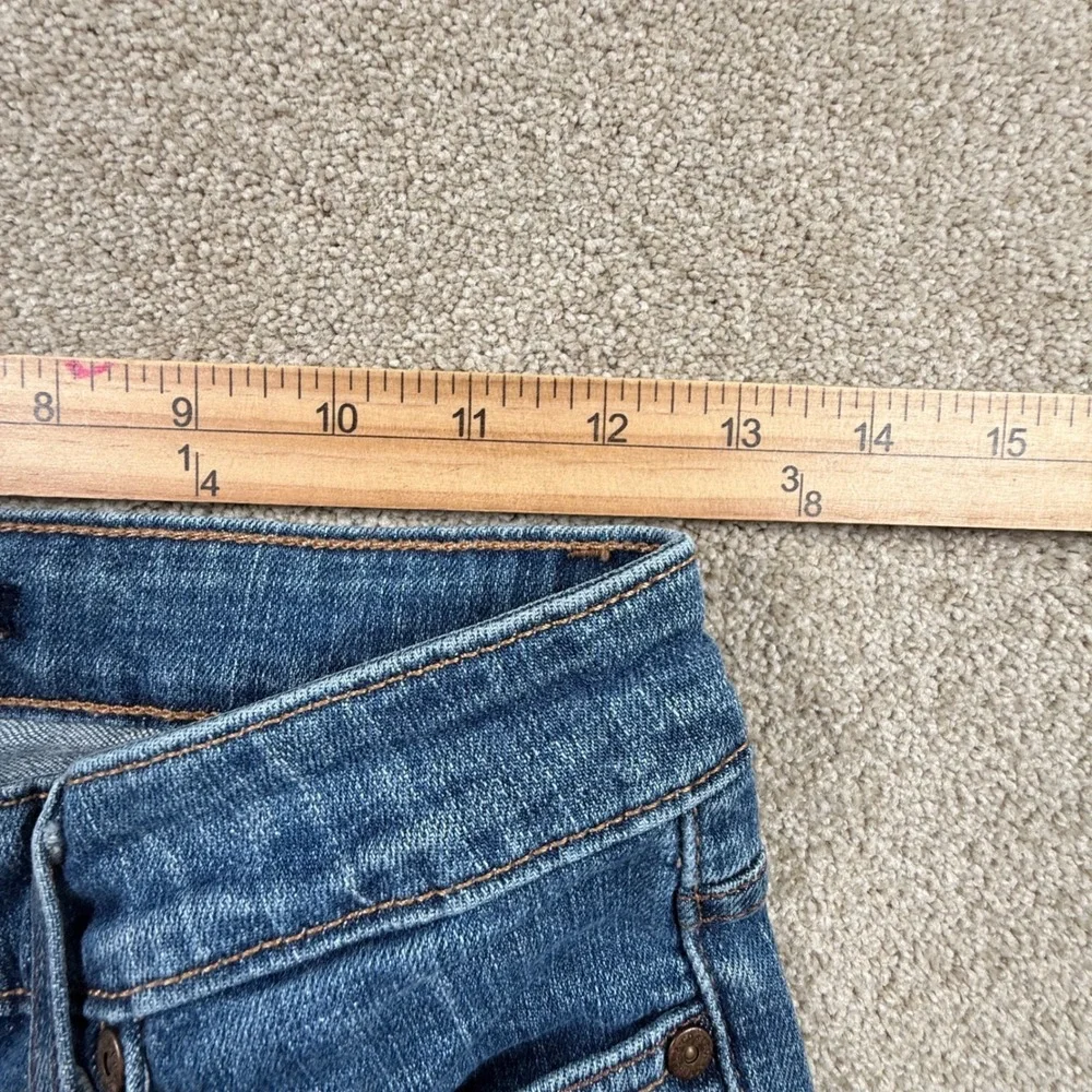 Levis Mid Rise Skinny Jeans Womens 27 Blue Medium Wash Denim Original Jean